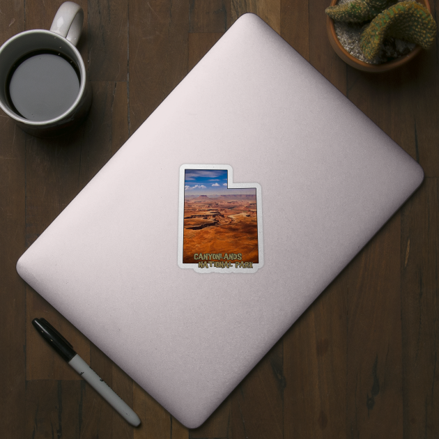 Utah State Outline - Canyonlands National Park by gorff